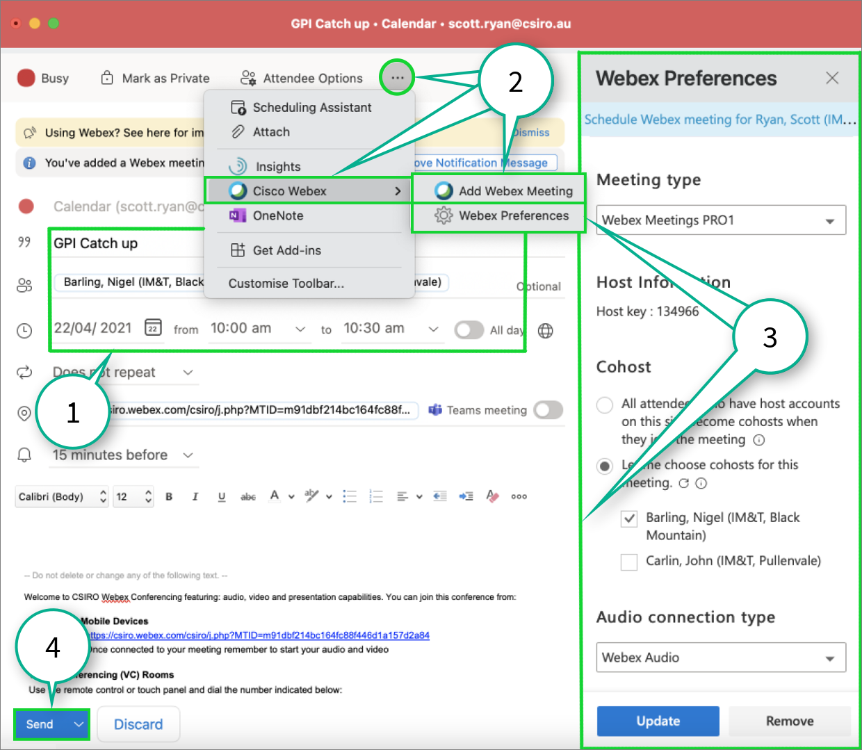 cisco webex plugin outlook for mac